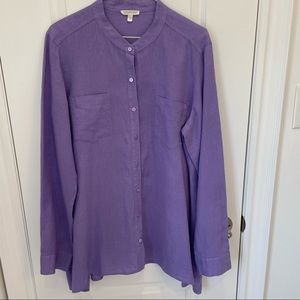 100% Linen like new Eileen Fisher Blouse